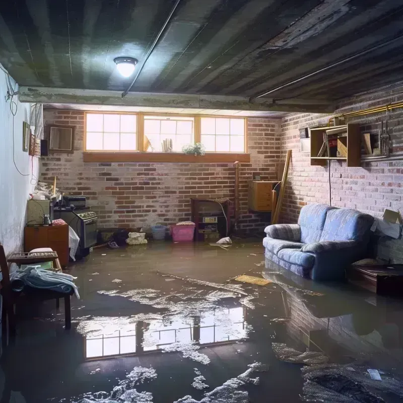 Flooded Basement Cleanup in New London, IA